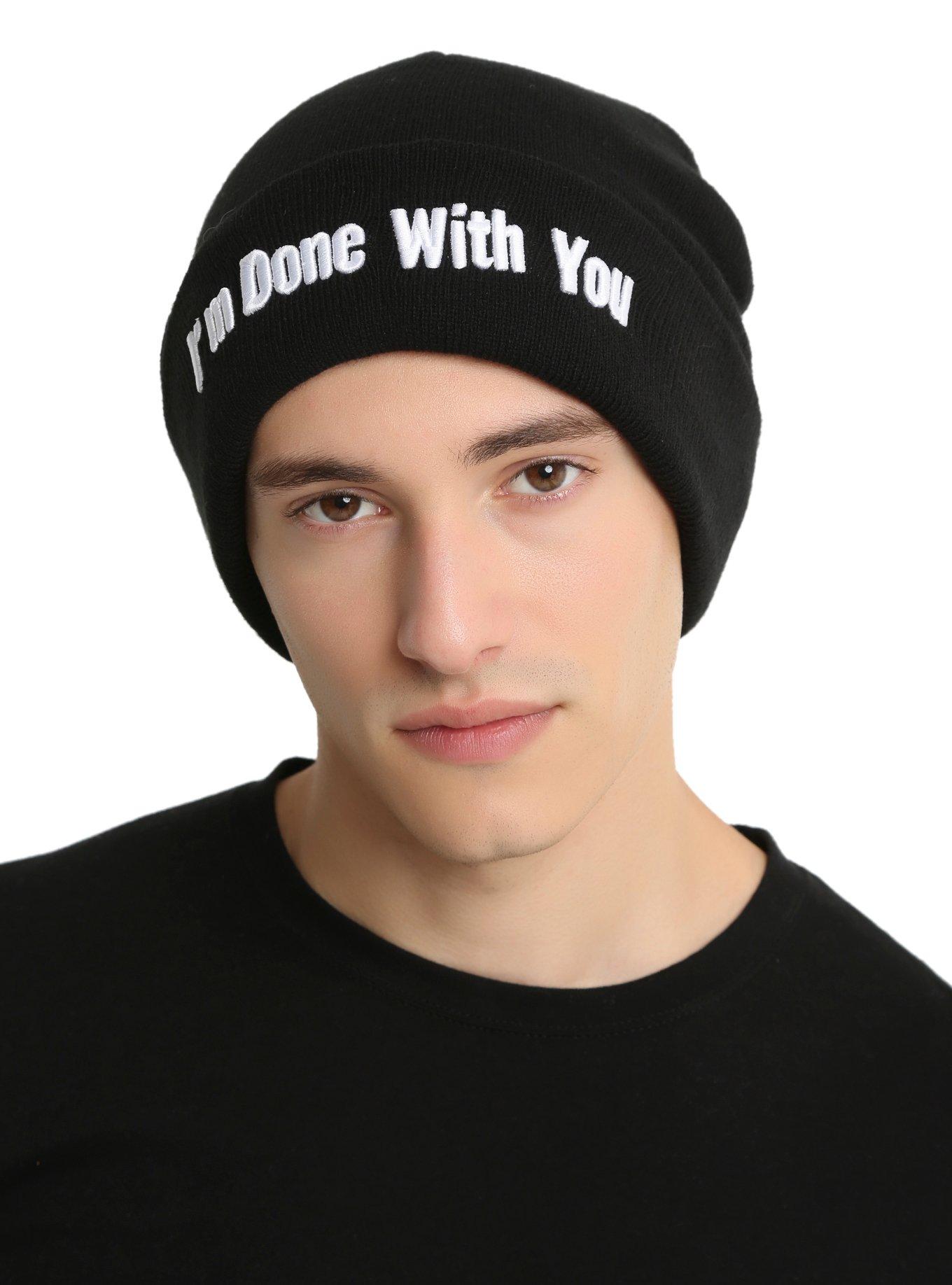 I'm Done With You Watchman Beanie, , hi-res
