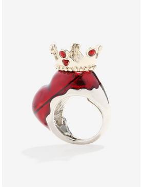 Plus Size Love And Madness Disney Alice In Wonderland Red Queen Crown Ring, , hi-res