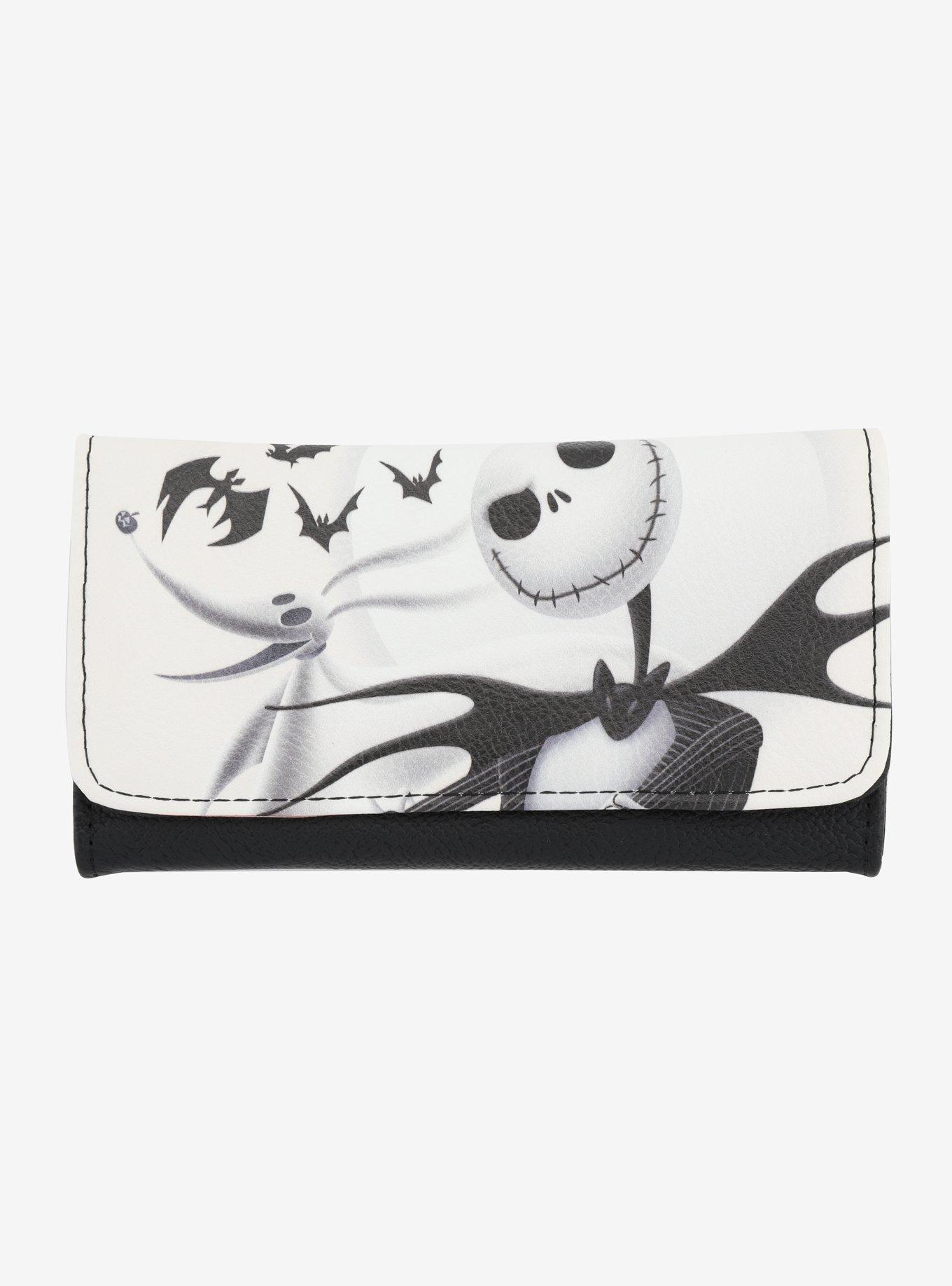 Loungefly The Nightmare Before Christmas Jack & Zero White Flap Wallet, , hi-res