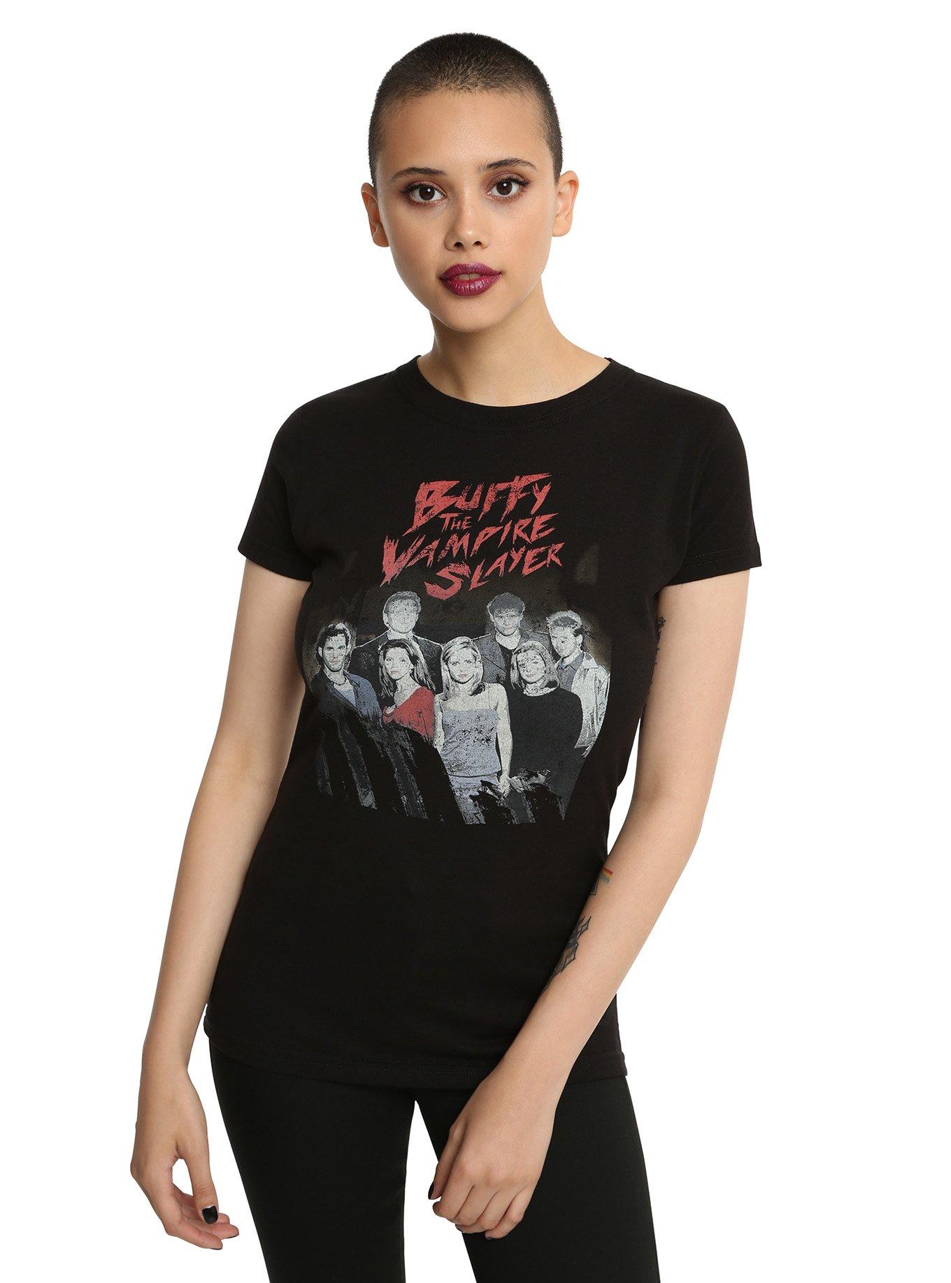 Buffy The Vampire Slayer Cast Girls T-Shirt, BLACK, hi-res