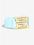 Love And Madness Disney Alice In Wonderland Quote Plate Cuff, , hi-res