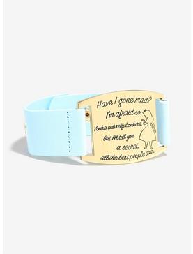 Plus Size Love And Madness Disney Alice In Wonderland Quote Plate Cuff, , hi-res