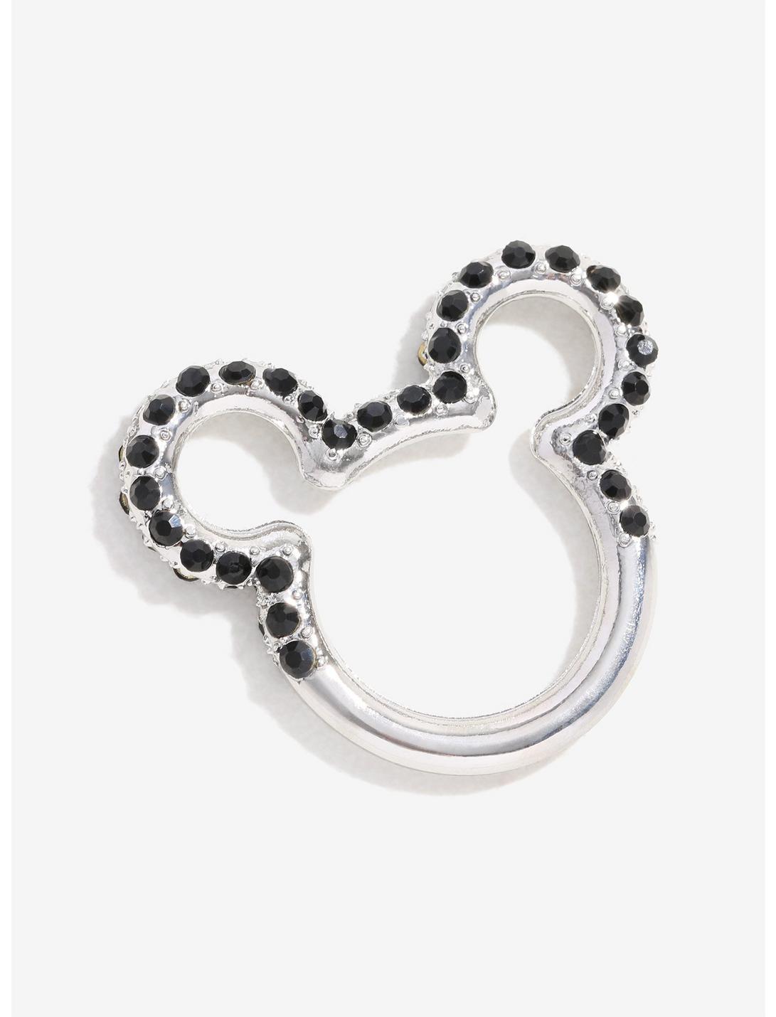 Disney Mickey Mouse Silver & Black Gem Ring, MULTI, hi-res