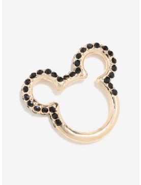 Plus Size Disney Mickey Mouse Gold & Black Gem Ring, , hi-res