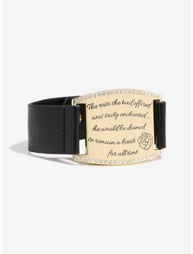 Love And Madness Disney Beauty And The Beast Quote Plate Cuff, , hi-res