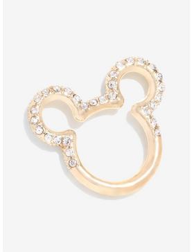 Disney Mickey Mouse Gold & Clear Gem Ring, , hi-res