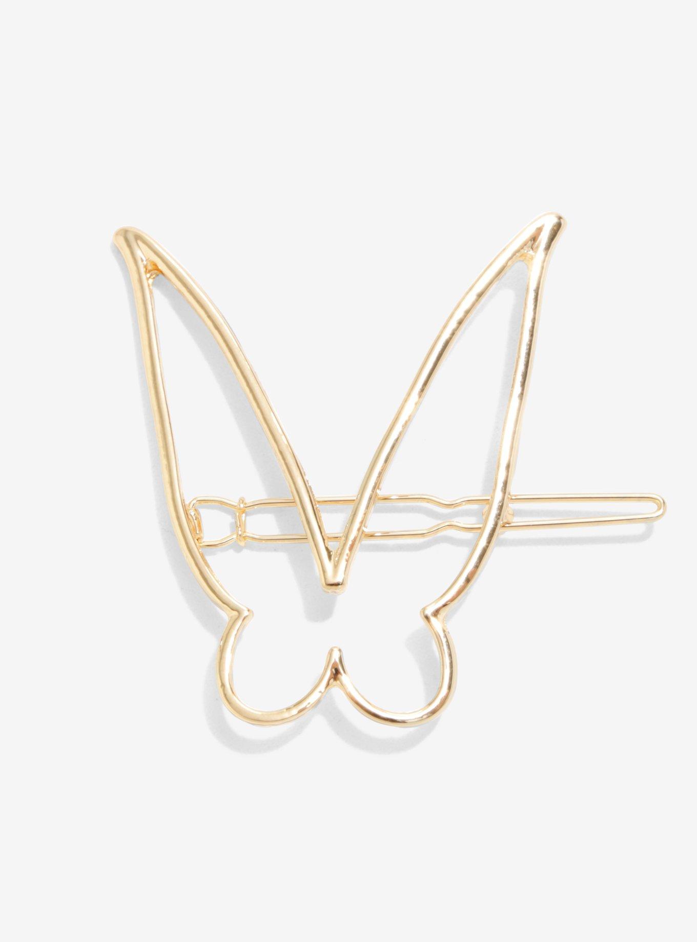 Love And Madness Disney Peter Pan Tinker Bell Gold Wing Hair Clip, , hi-res