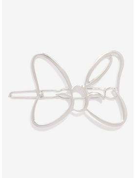 Plus Size Disney Minnie Mouse Bow Silver Hair Clip, , hi-res