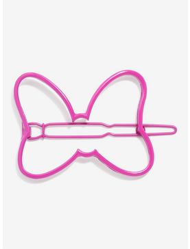 Plus Size Disney Minnie Mouse Bow Pink Hair Clip, , hi-res