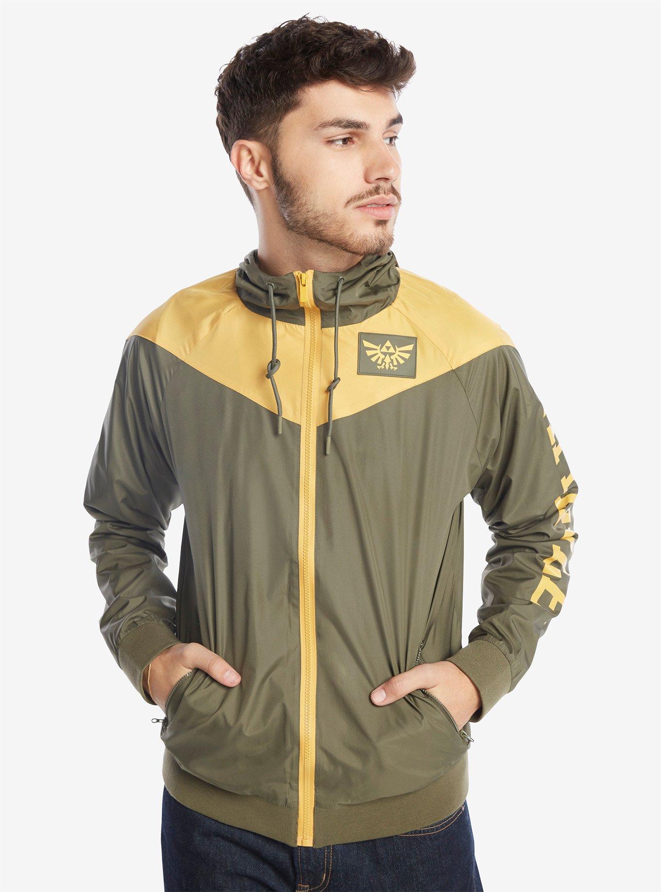 Nintendo The Legend Of Zelda Windbreaker - BoxLunch Exclusive, OLIVE, hi-res