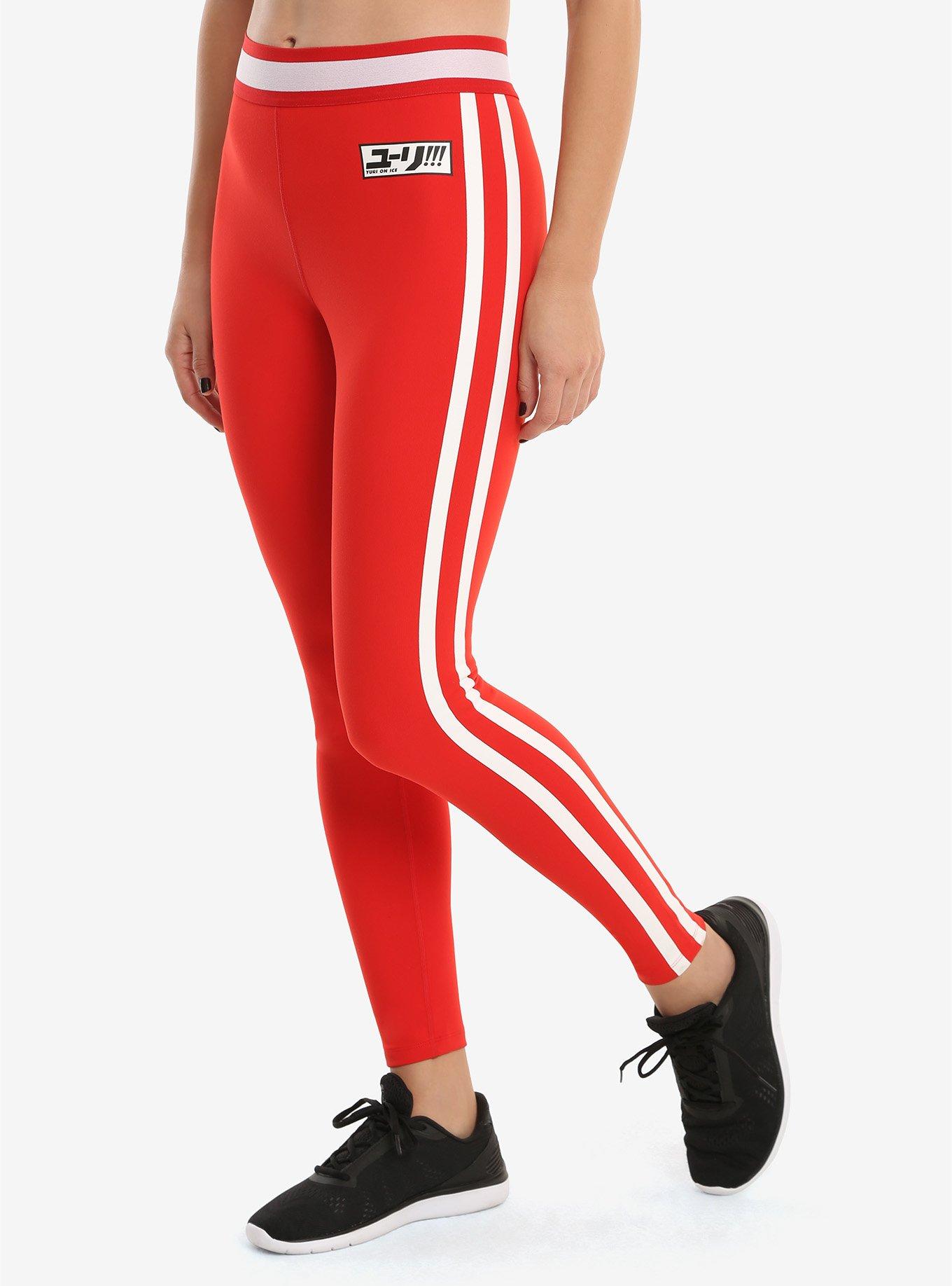 Yuri!!! On Ice Red Active Pants, RED, hi-res