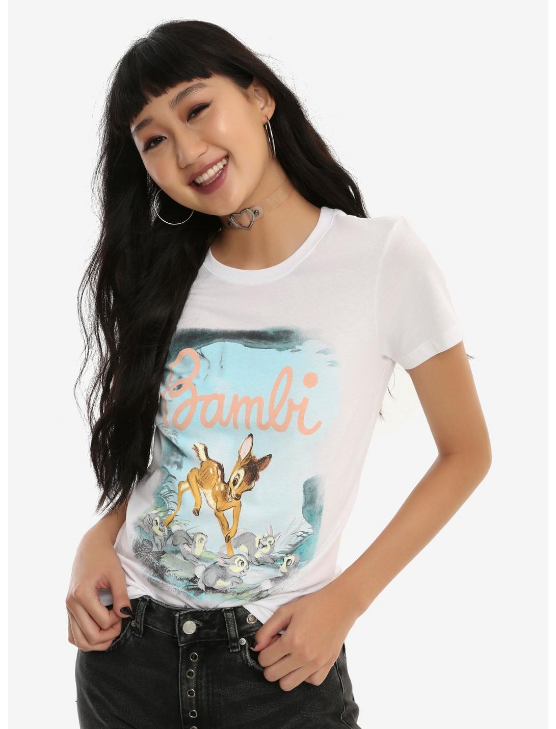 Disney Bambi Prancing Girls T-Shirt, WHITE, hi-res