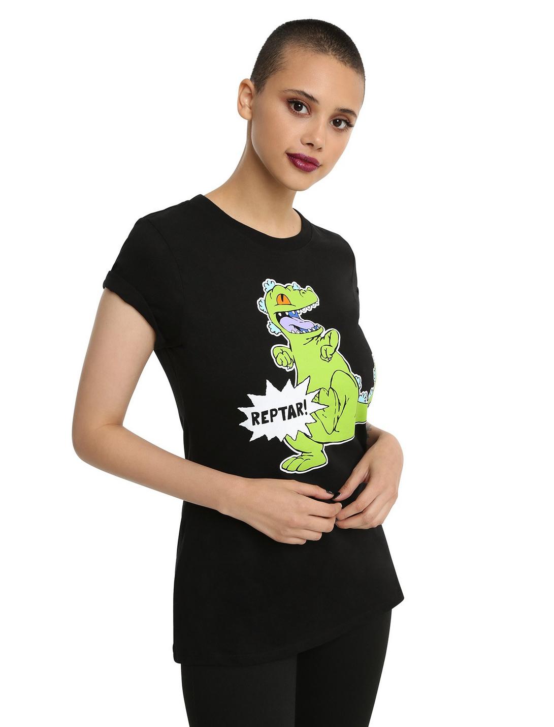 Rugrats Reptar Girls T-Shirt, BLACK, hi-res