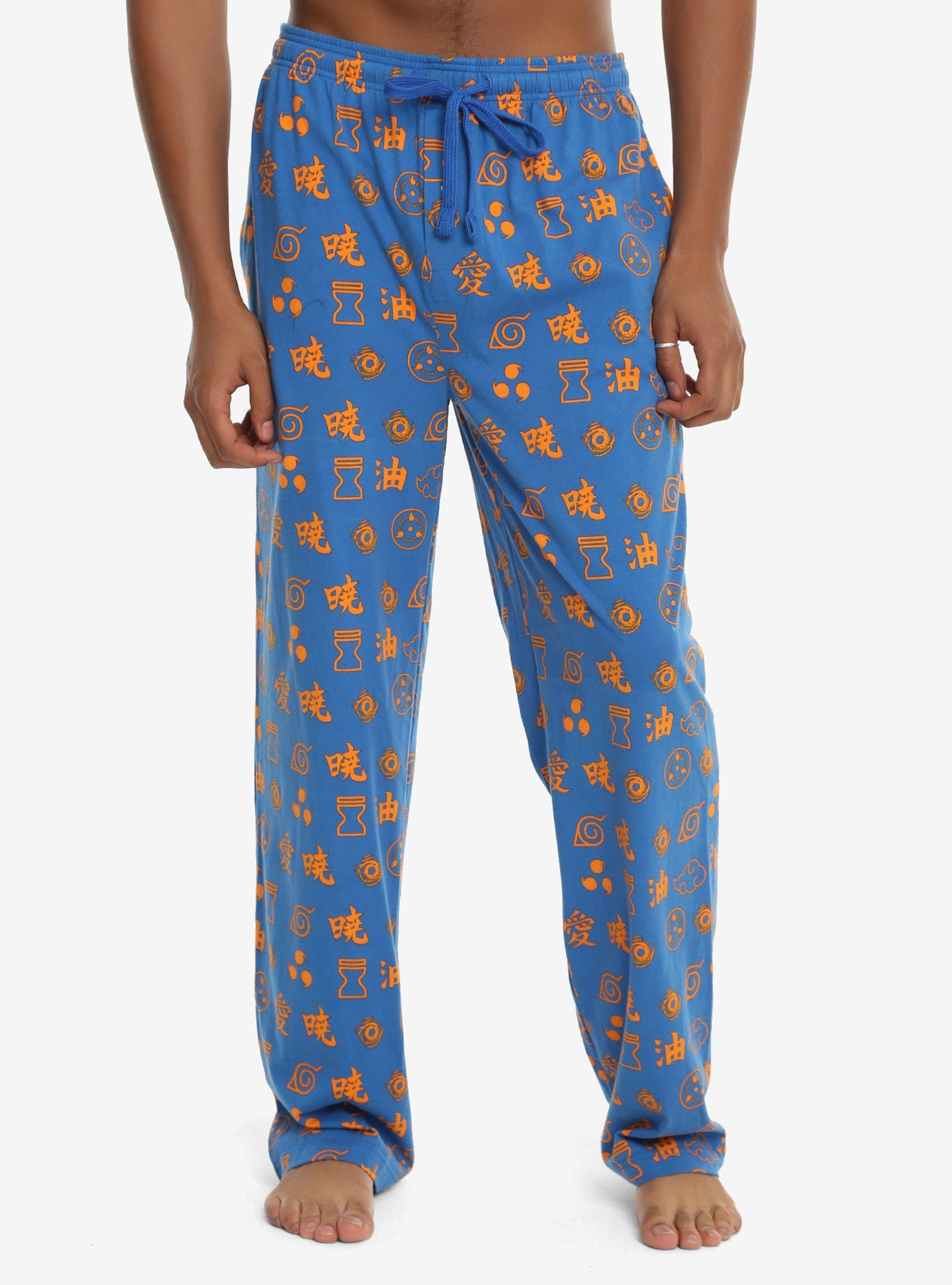 Naruto Shippuden Symbols Print Guys Pajama Pants, MULTI, hi-res