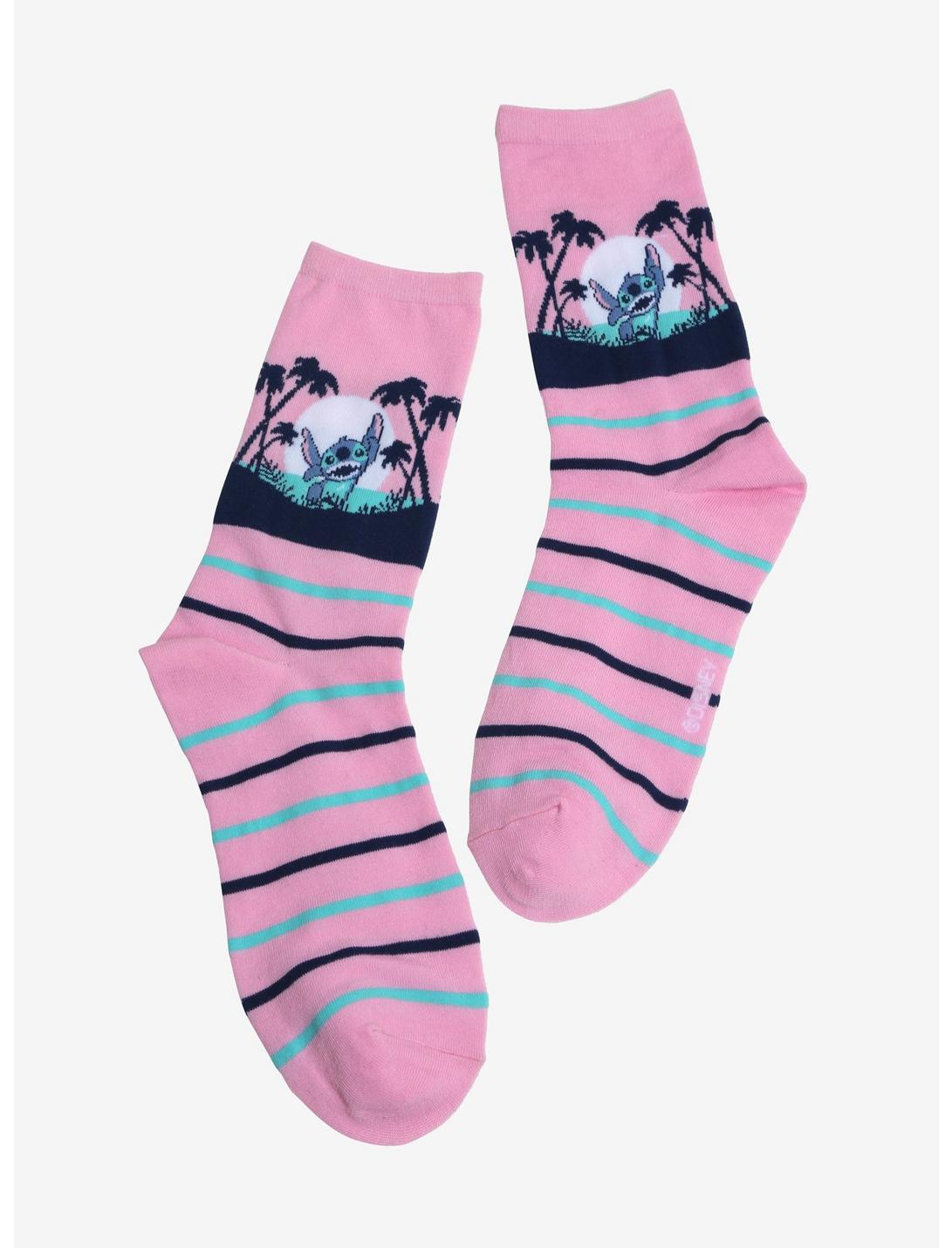 Disney Lilo & Stitch Palm Tree Ankle Socks, , hi-res