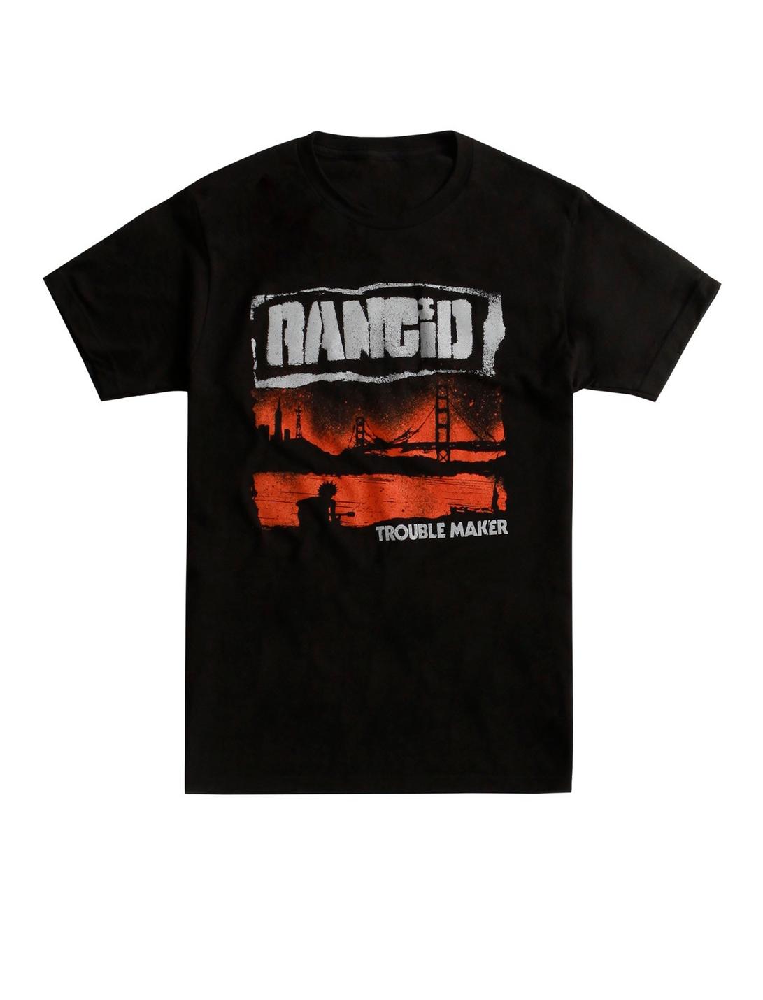 Rancid Trouble Maker T-Shirt, BLACK, hi-res