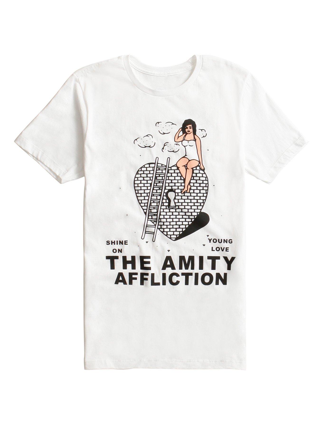 The Amity Affliction Shine On T-Shirt, WHITE, hi-res