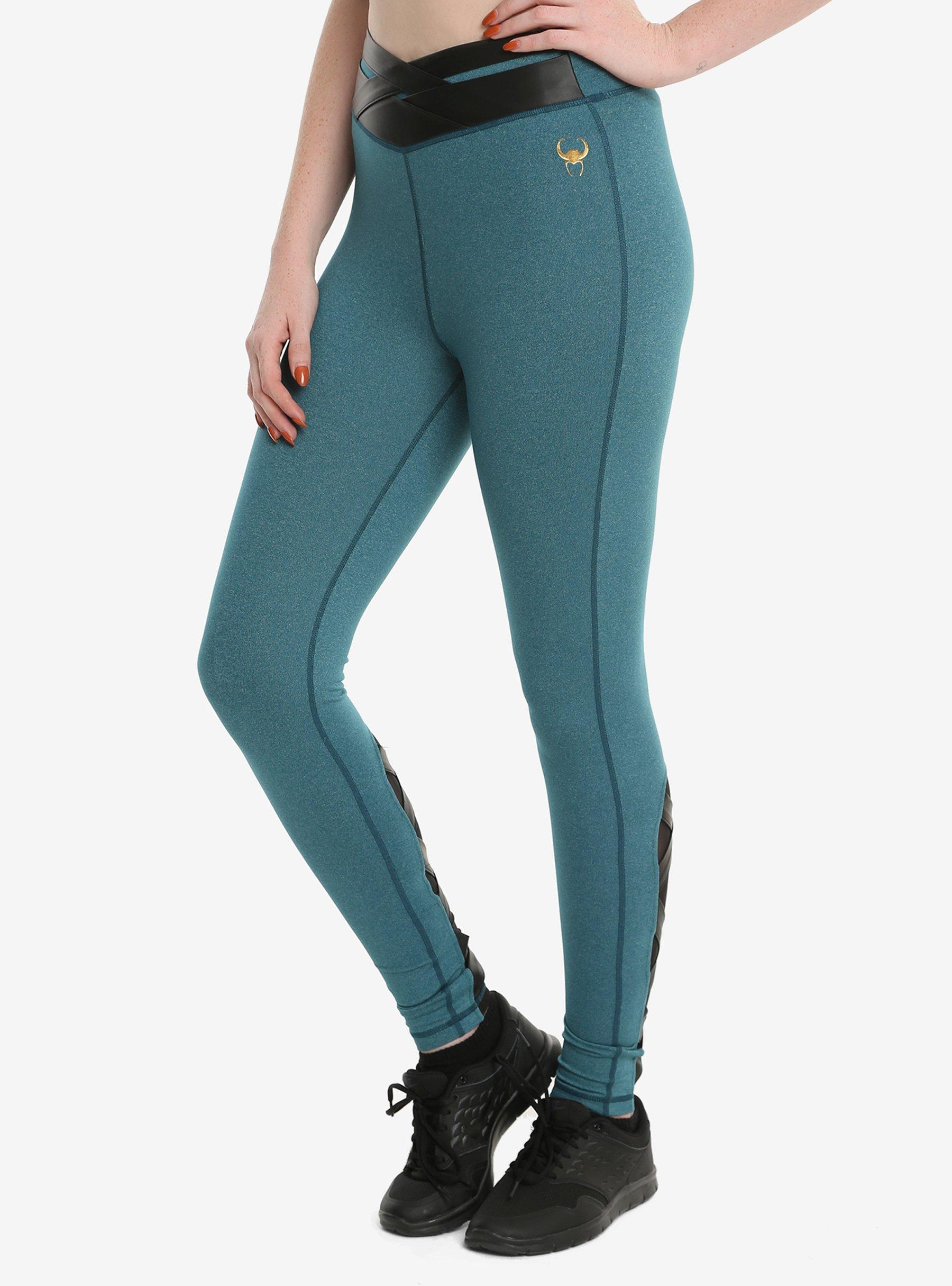 Her Universe Marvel Loki Active Pants, GREEN, hi-res