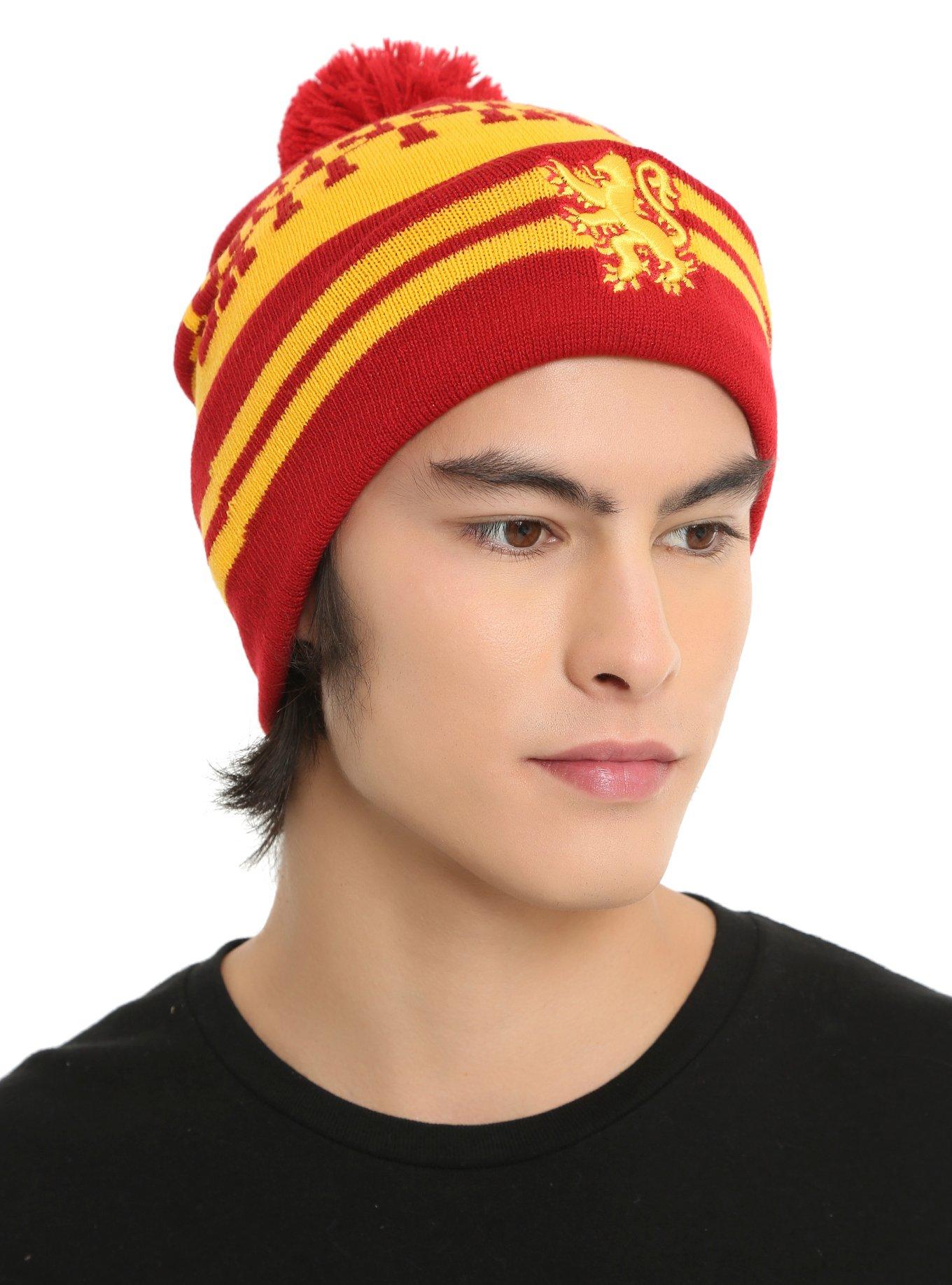 Harry Potter Gryffindor Lion Pom Watchman Beanie, , hi-res