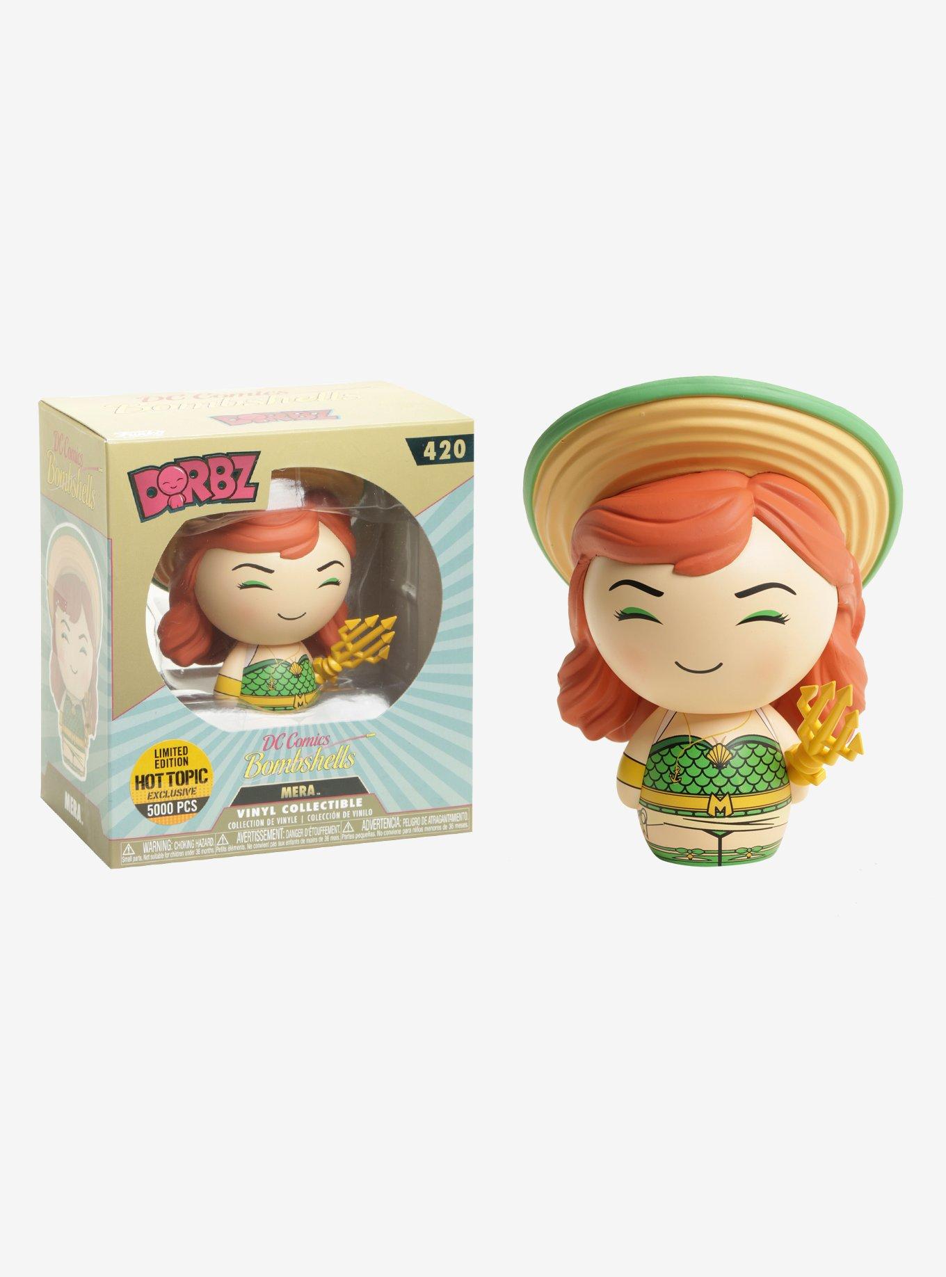 Funko DC Comics Bombshells Mera Dorbz Vinyl Figure Limited Edition Hot Topic Exclusive, , hi-res