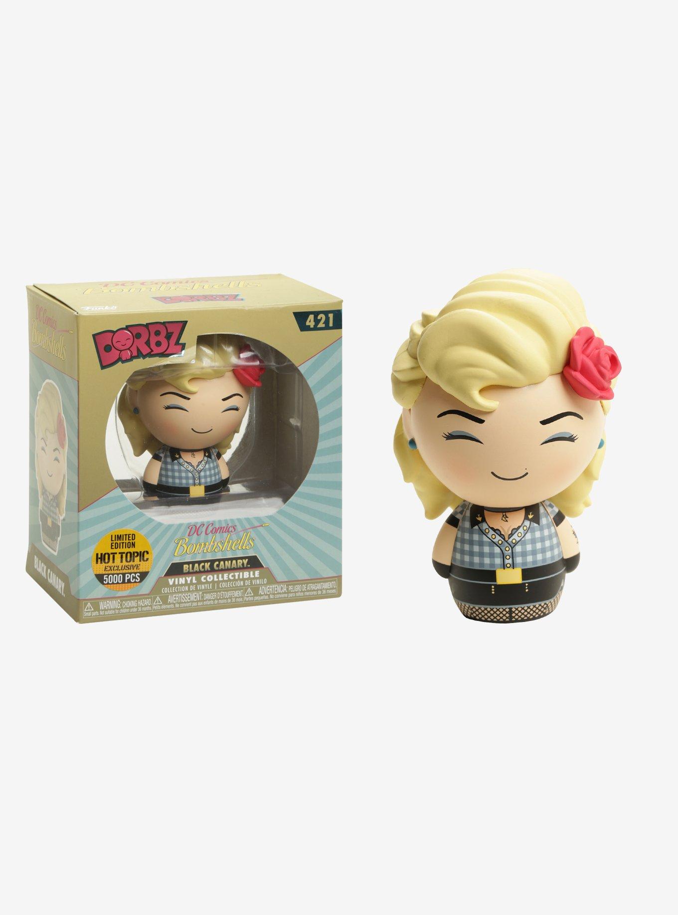 Funko DC Comics Bombshells Black Canary Dorbz Vinyl Figure Limited Edition Hot Topic Exclusive, , hi-res