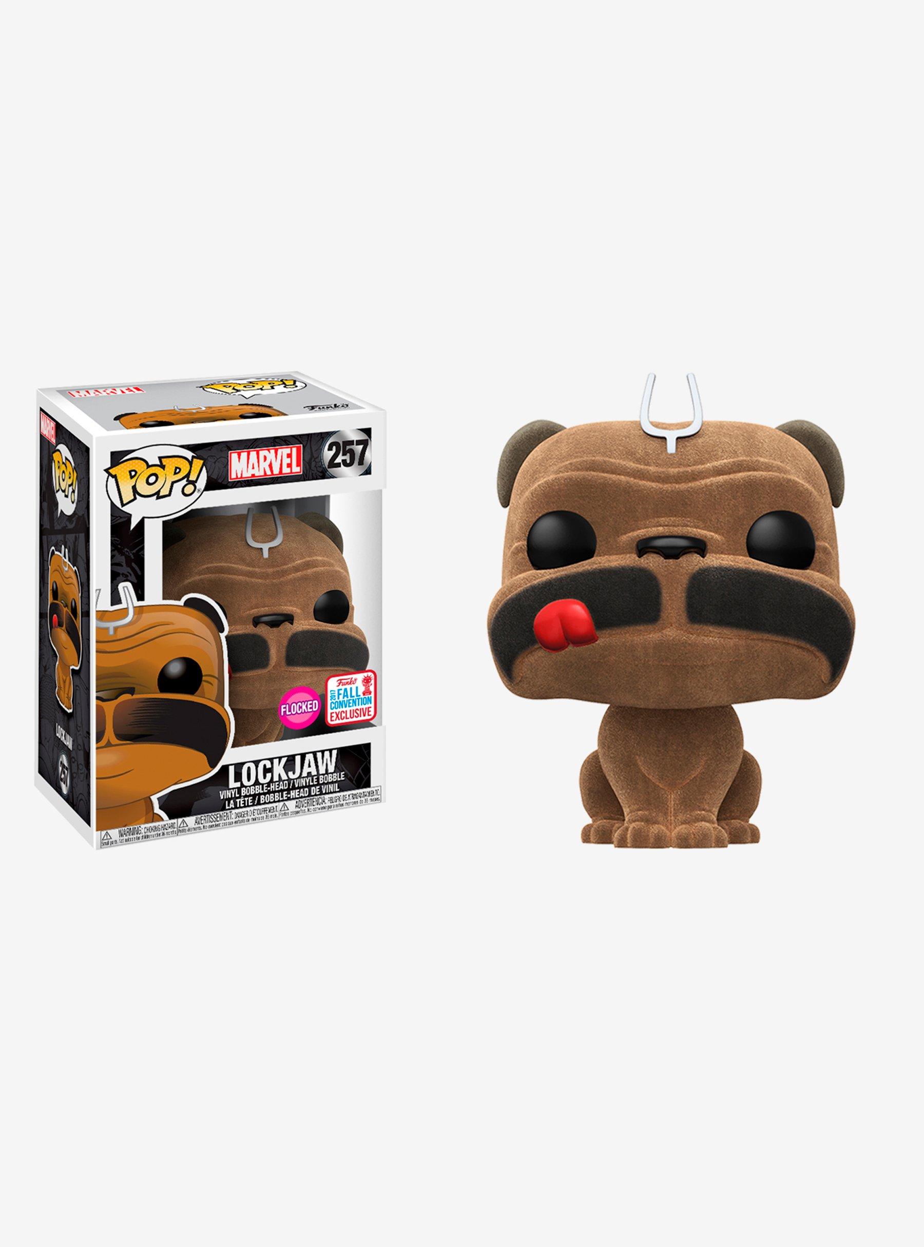 Funko Marvel Inhumans Pop! Lockjaw (Flocked) Vinyl Bobble-Head 2017 Fall Convention Exclusive, , hi-res