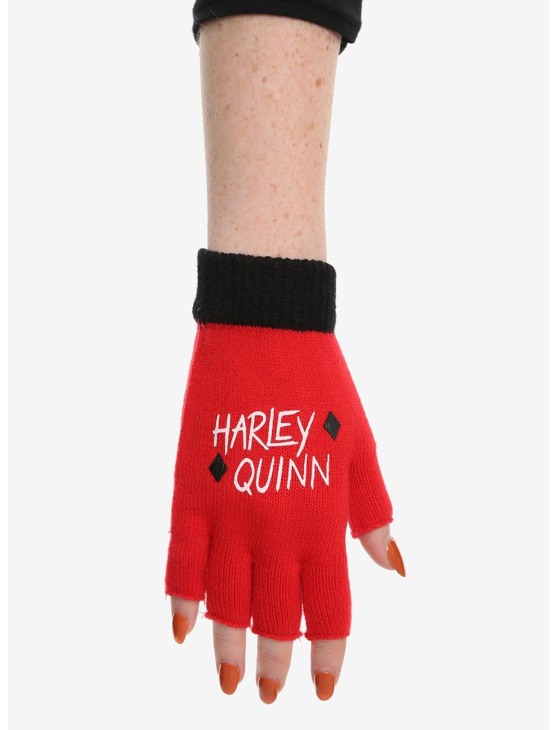 DC Comics Harley Quinn Fingerless Gloves, , hi-res