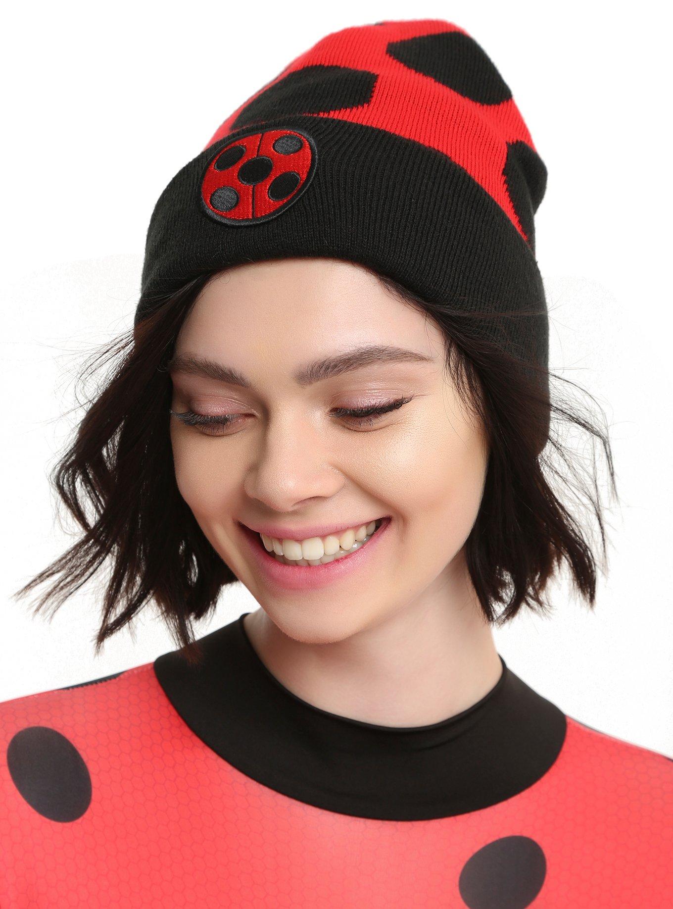 Miraculous: Tales Of Ladybug & Cat Noir Polka Dot Watchman Beanie, , hi-res