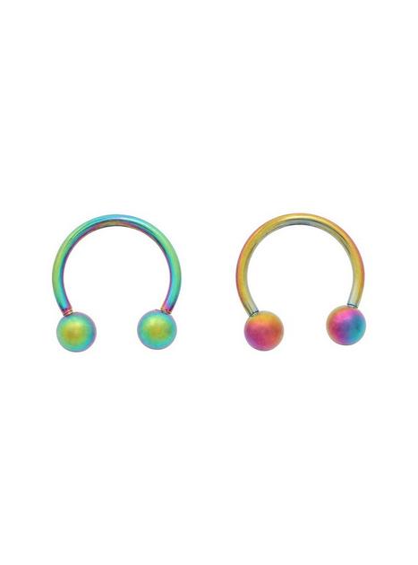 Steel Rainbow Circular Barbell 2 Pack | Hot Topic