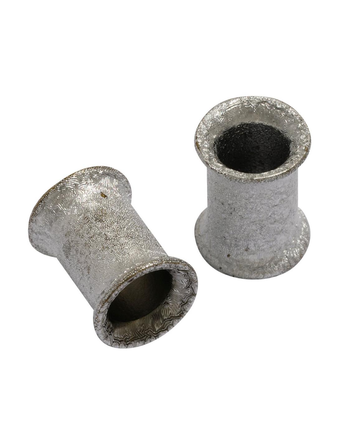 Steel Metallic Tunnel Plug 2 Pack, CLEAR, hi-res