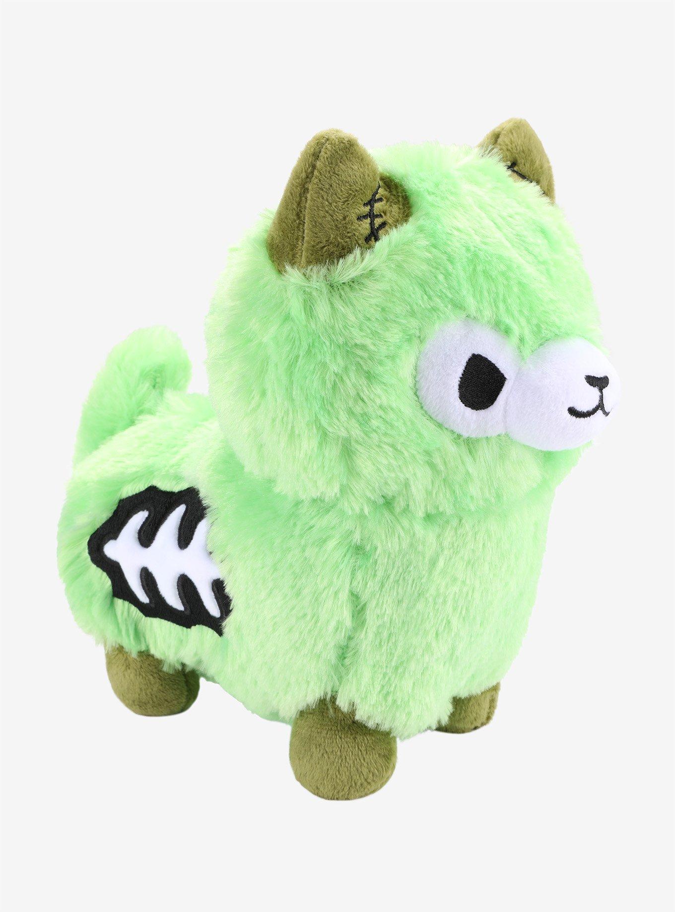 Zombie Alpaca Green Plush