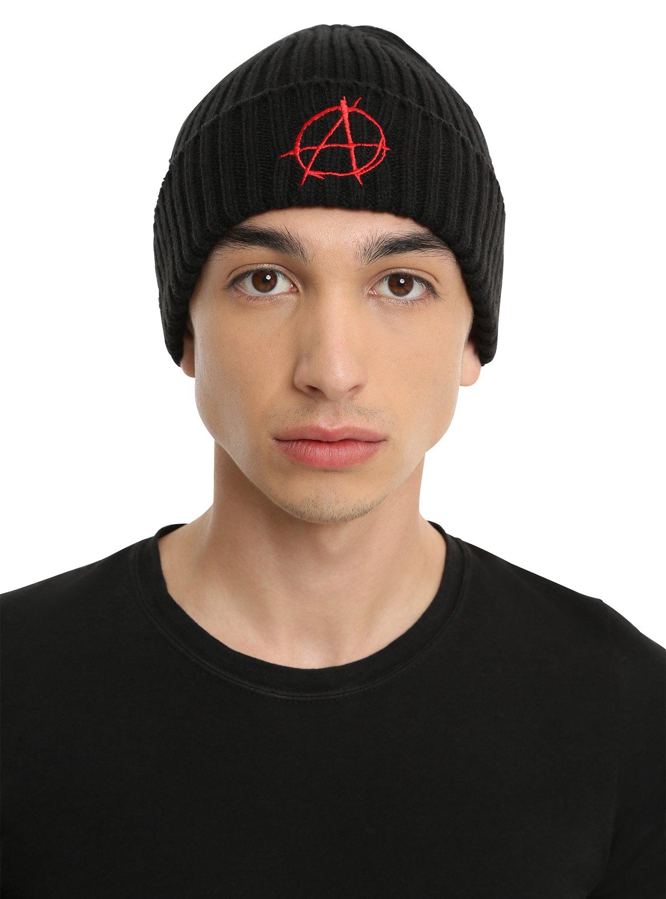 Anarchy Symbol A Watchman Beanie, , hi-res