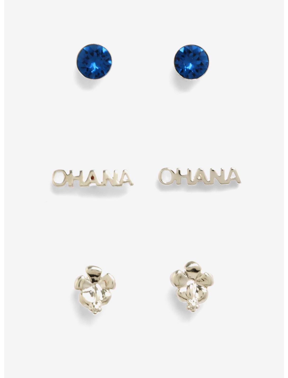Disney Lilo & Stitch Ohana Earring Set, , hi-res