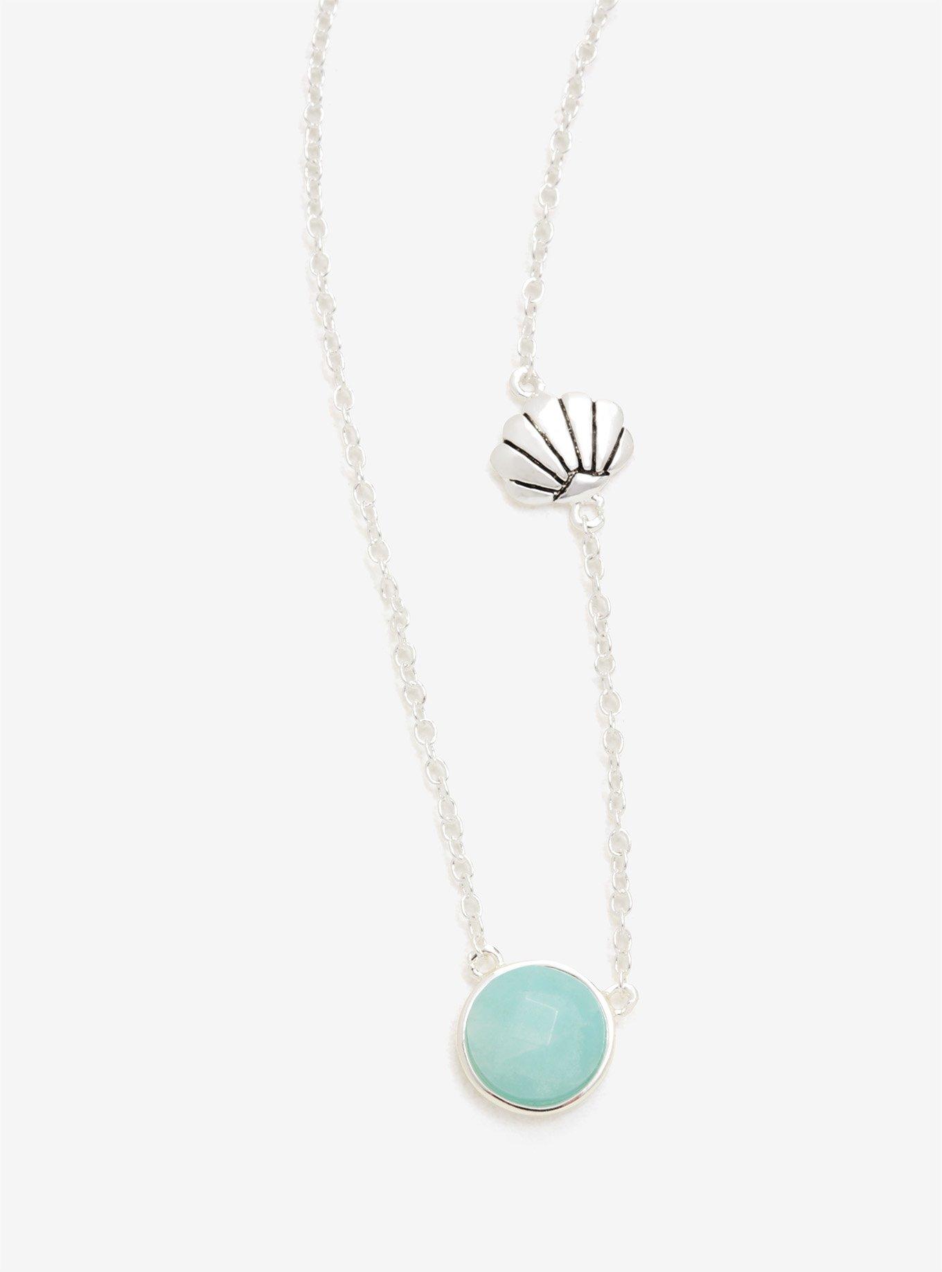 Disney The Little Mermaid Shell Bead Charm Necklace, , hi-res