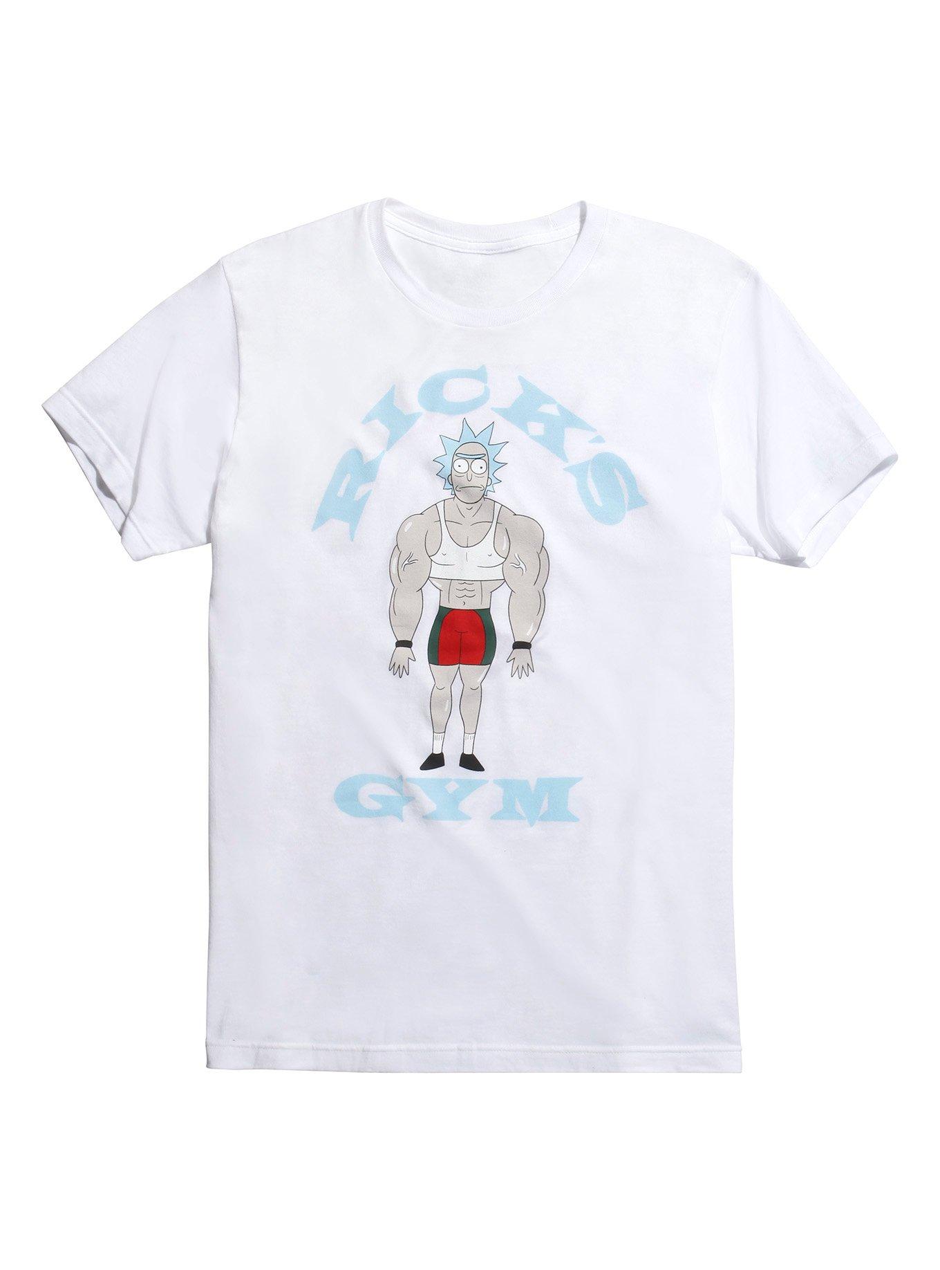 Rick And Morty Rick's Gym T-Shirt, WHITE, hi-res