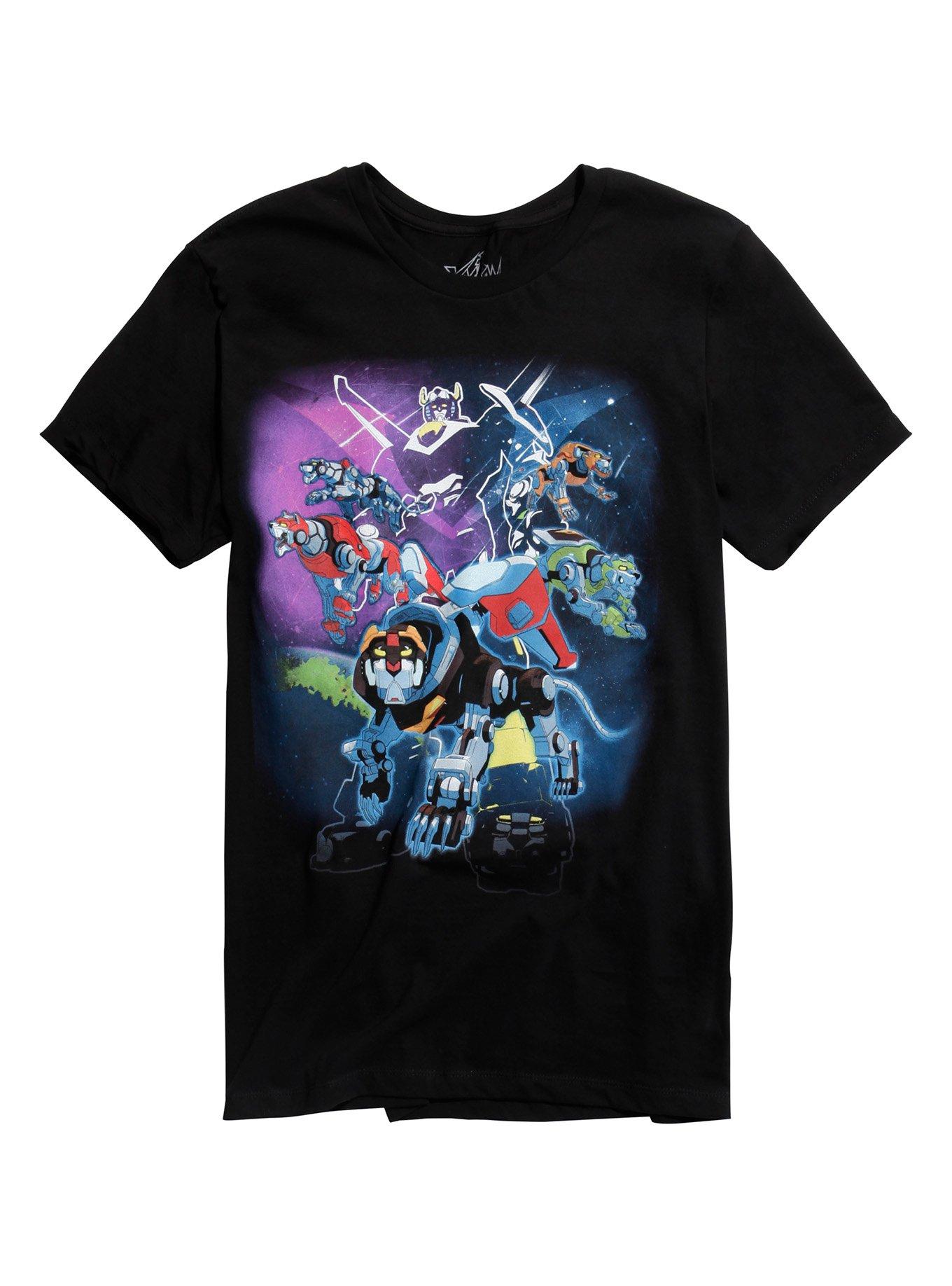 Voltron: Legendary Defender Group T-Shirt, BLACK, hi-res
