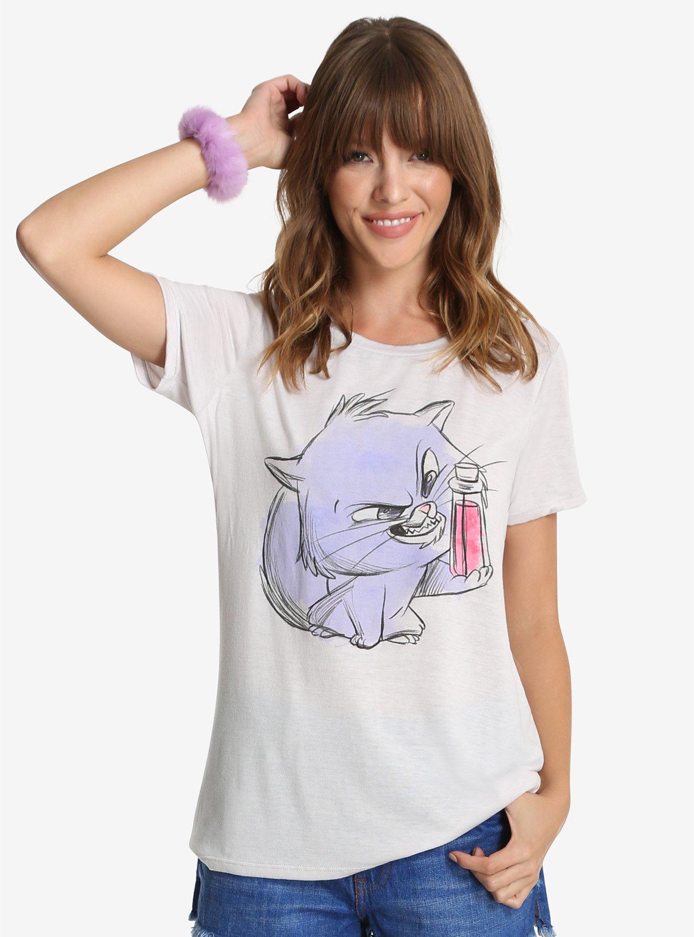 Disney The Emperor's New Groove Yzma Cat Womens Tee, GREY, hi-res