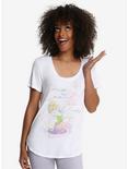 Disney Tinker Bell In The Wind Womens Tee, WHITE, hi-res