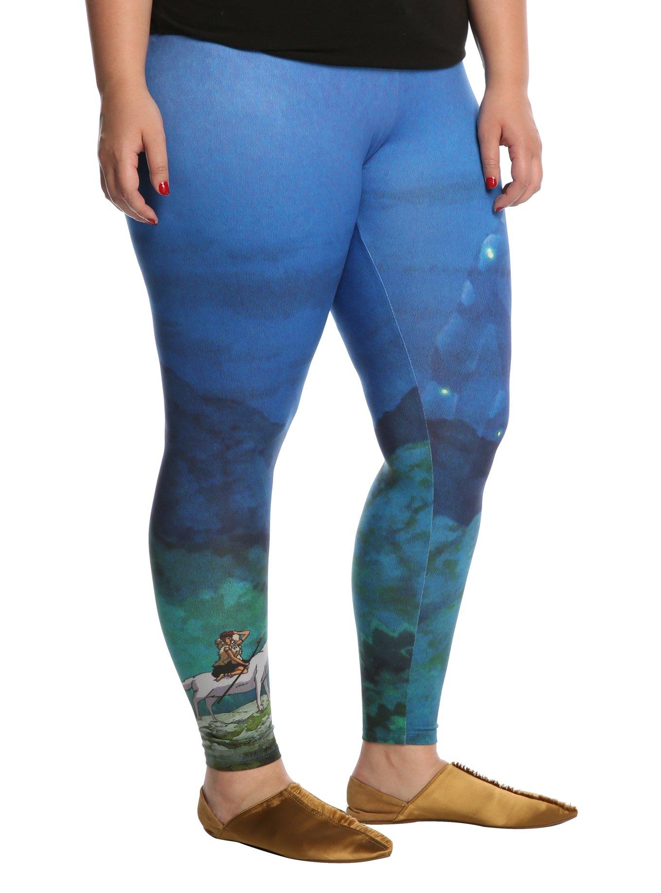 Her Universe Studio Ghibli Princess Mononoke Forest Spirit Leggings Plus Size, MULTI, hi-res