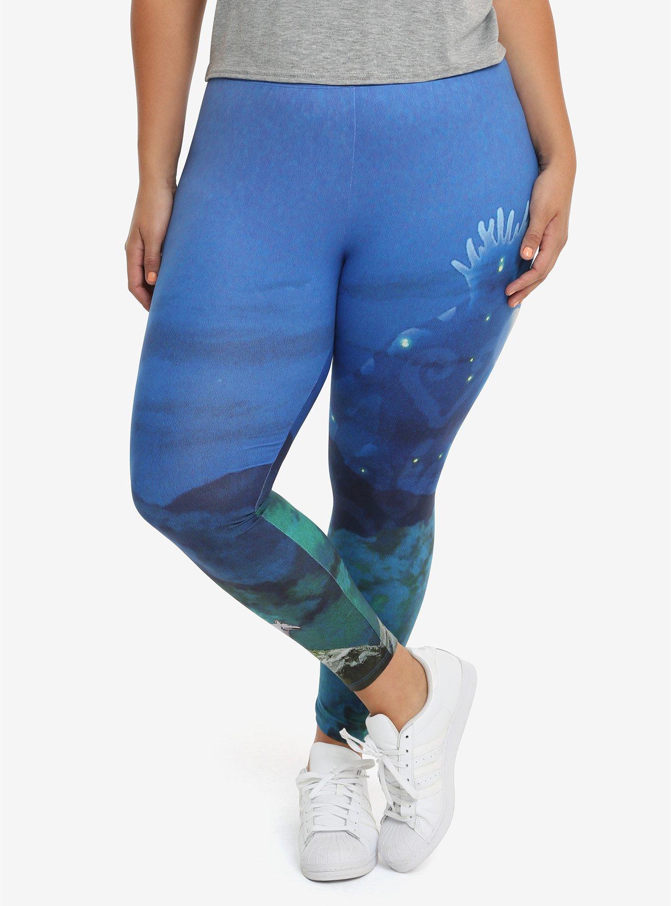 Studio Ghibli Princess Mononoke Forest Spirit Leggings Plus Size, MULTI, hi-res