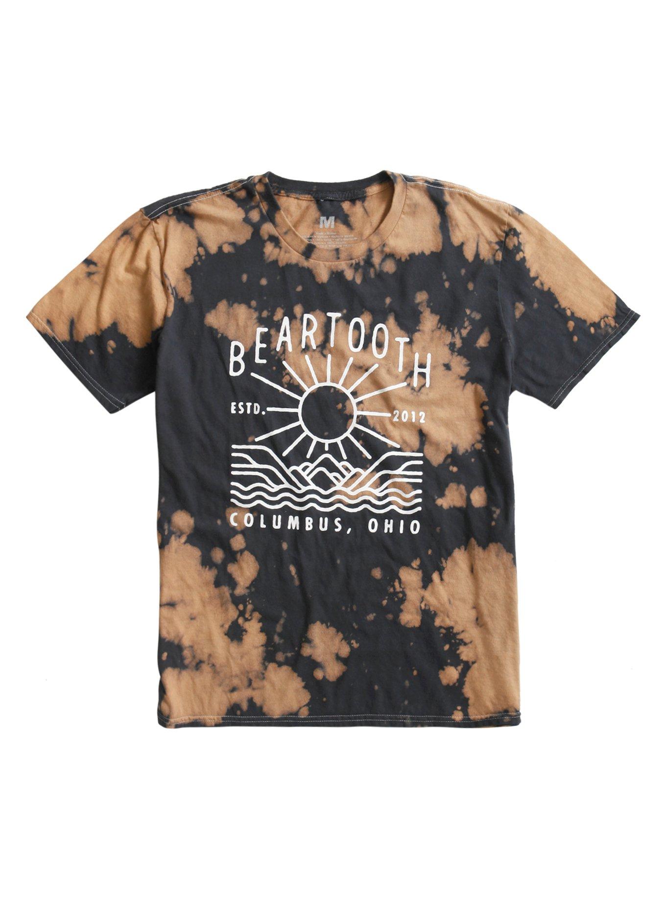 Beartooth Sun Bleach Wash T-Shirt, BLACK, hi-res