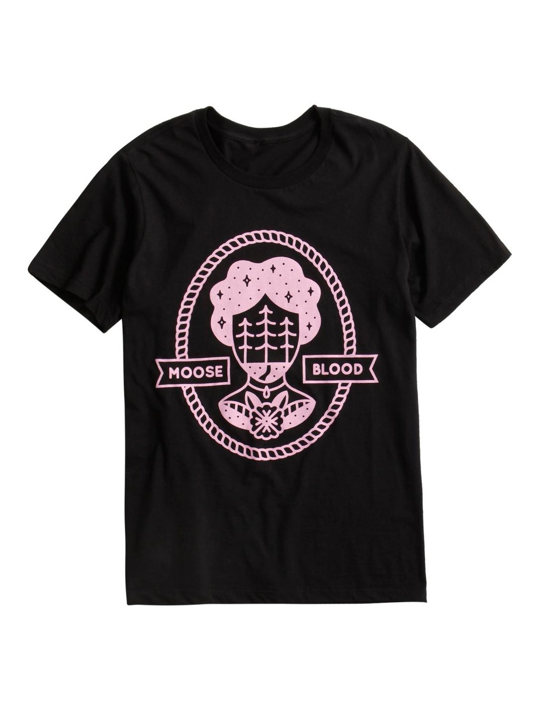 Moose Blood Cameo Logo T-Shirt, BLACK, hi-res