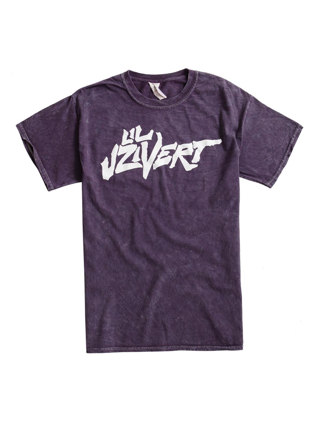Lil Uzi Vert Logo Mineral Wash T-Shirt, PURPLE, hi-res