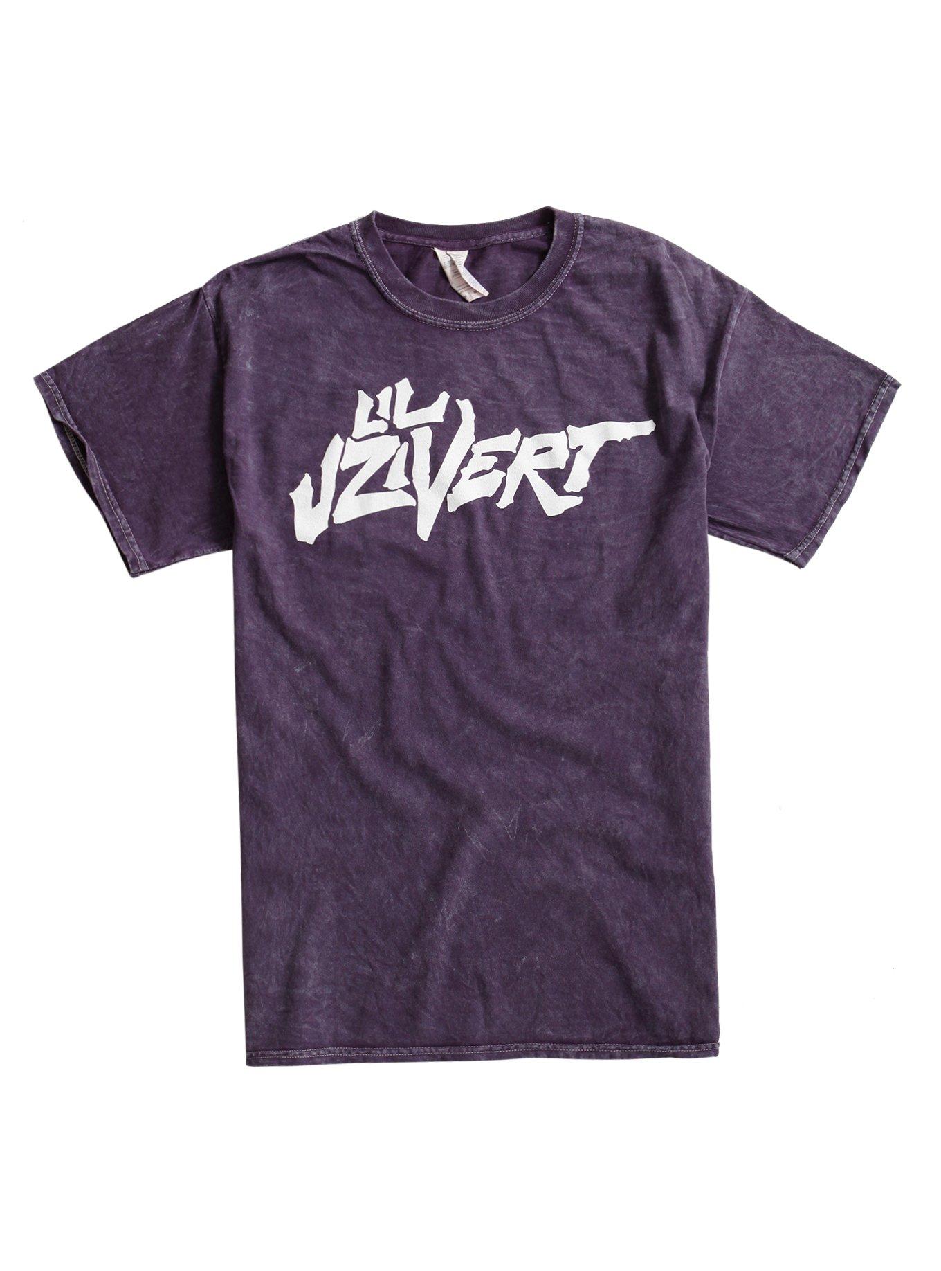 Lil Uzi Vert Logo Mineral Wash T-Shirt, PURPLE, hi-res