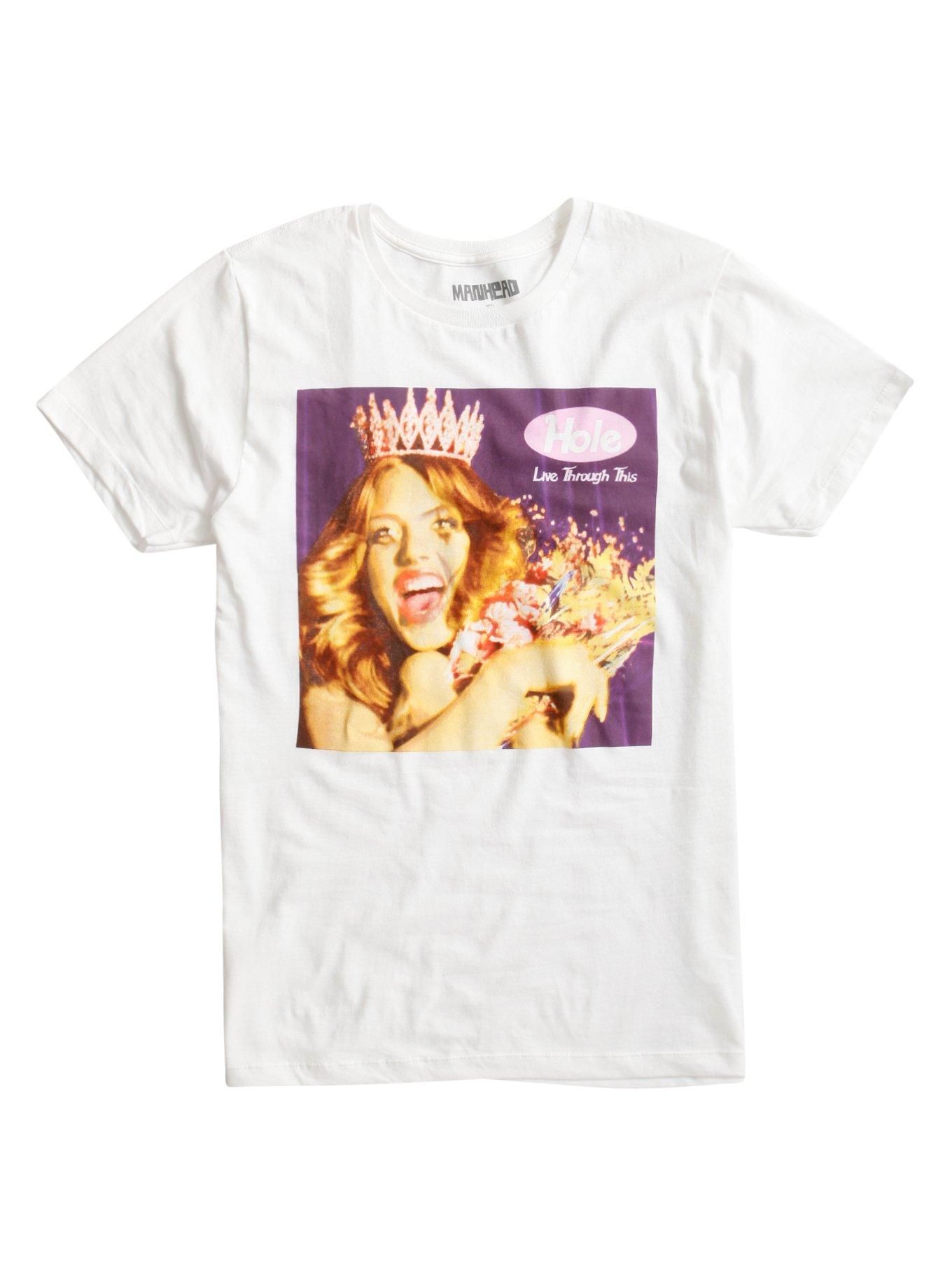 Hole Live Through This T-Shirt, WHITE, hi-res