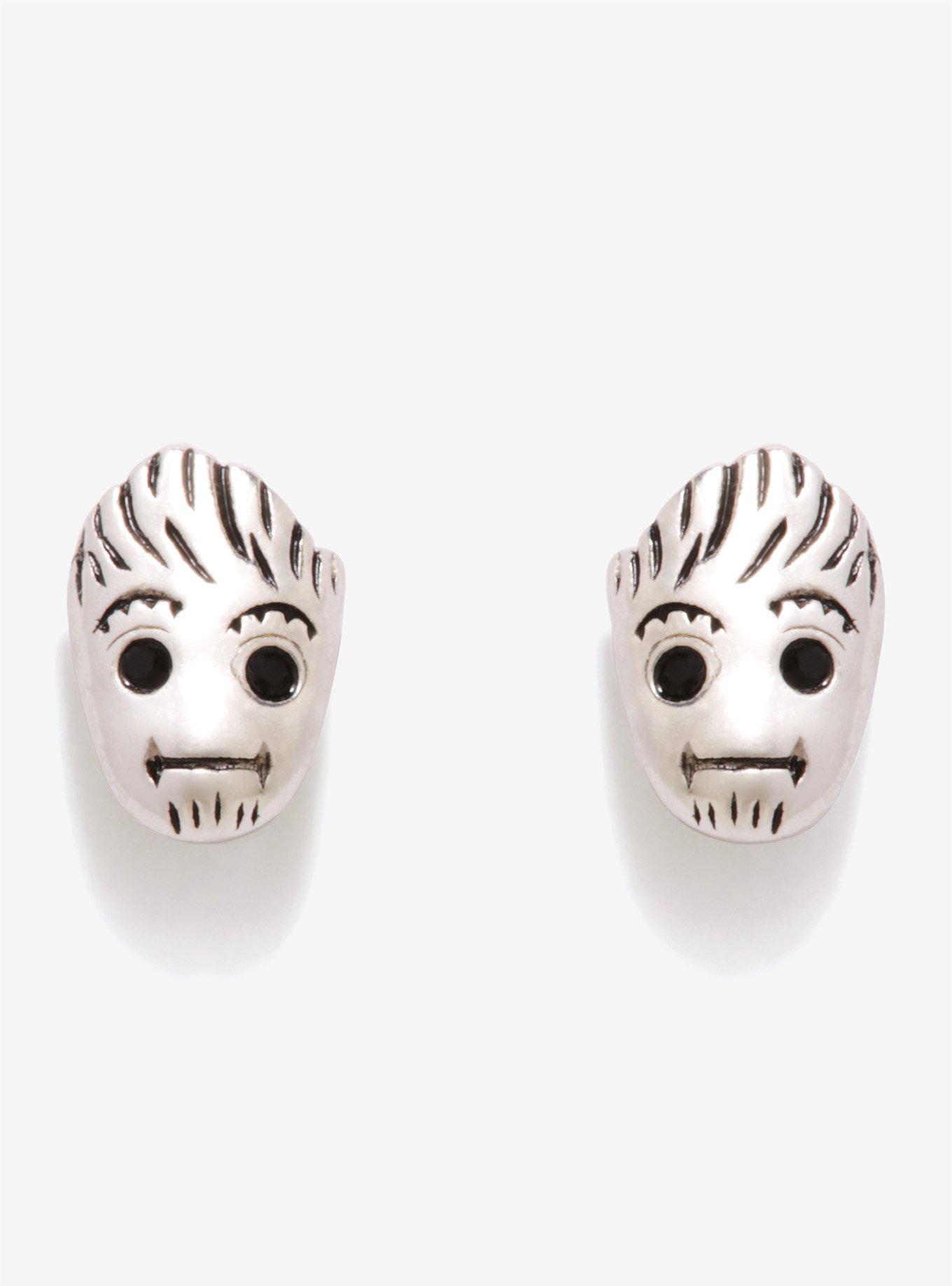 RockLove Marvel Guardians Of The Galaxy Baby Groot Face Earrings, , hi-res