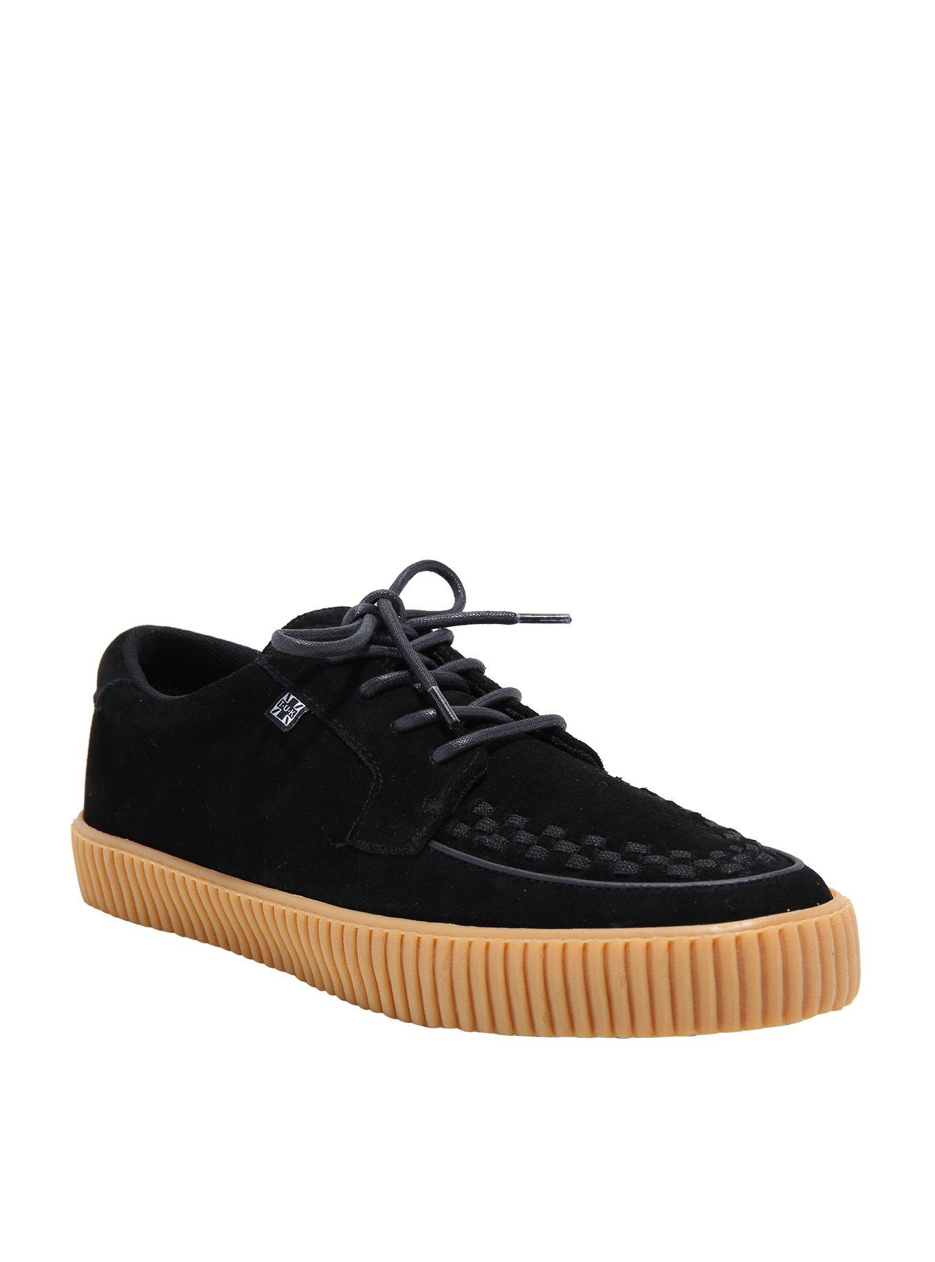 T.U.K. Black Suede Sneakers, MULTI, hi-res