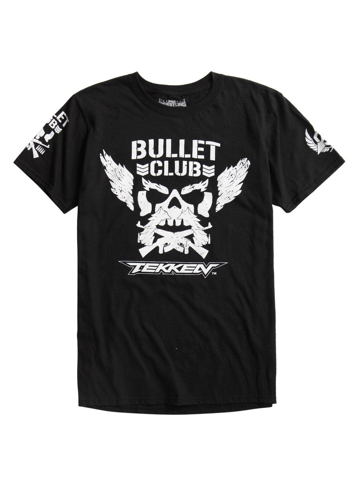 New Japan Pro-Wrestling Bullet Club X Tekken T-Shirt, BLACK, hi-res