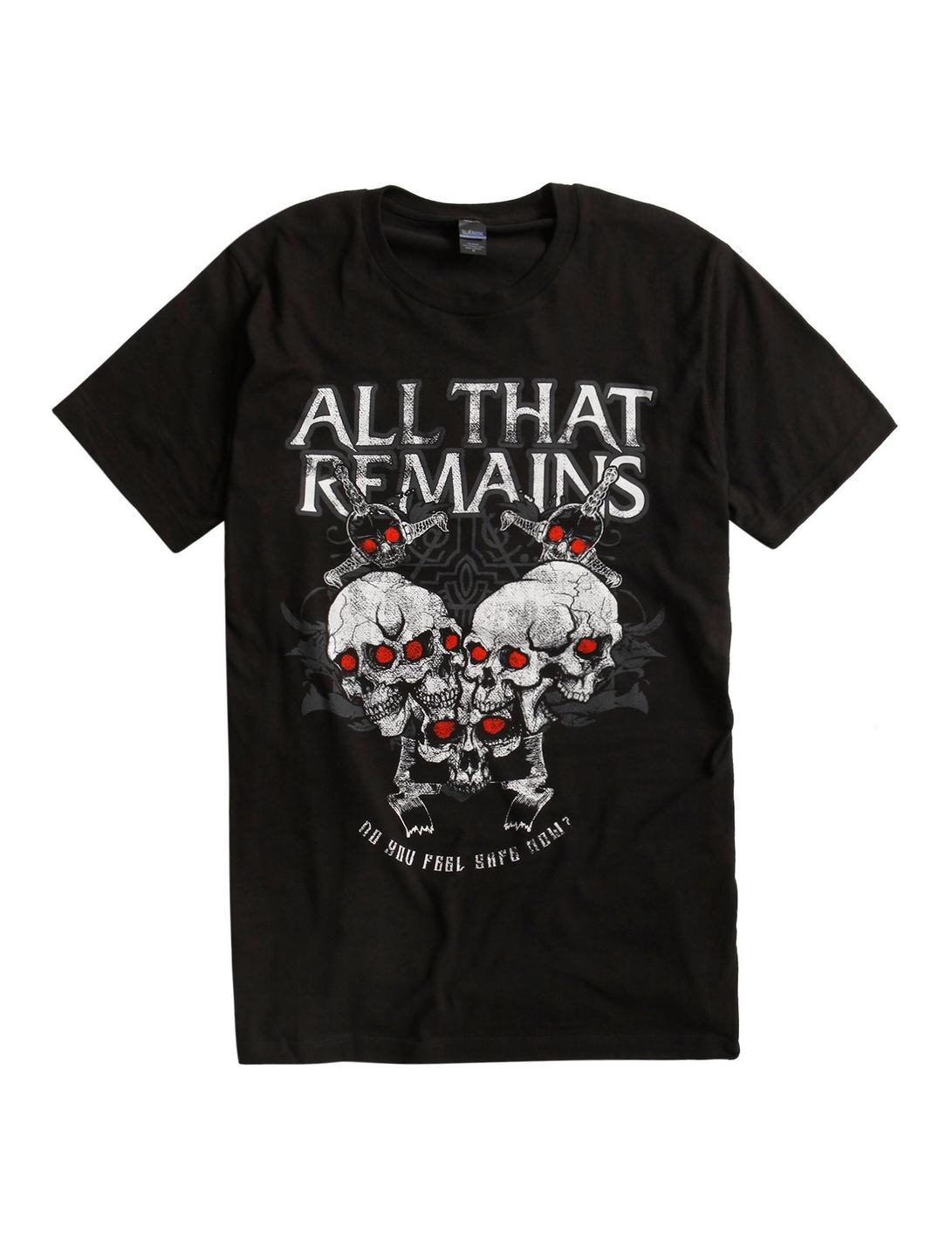 All That Remains Do You Feel Safe Now T-Shirt, BLACK, hi-res
