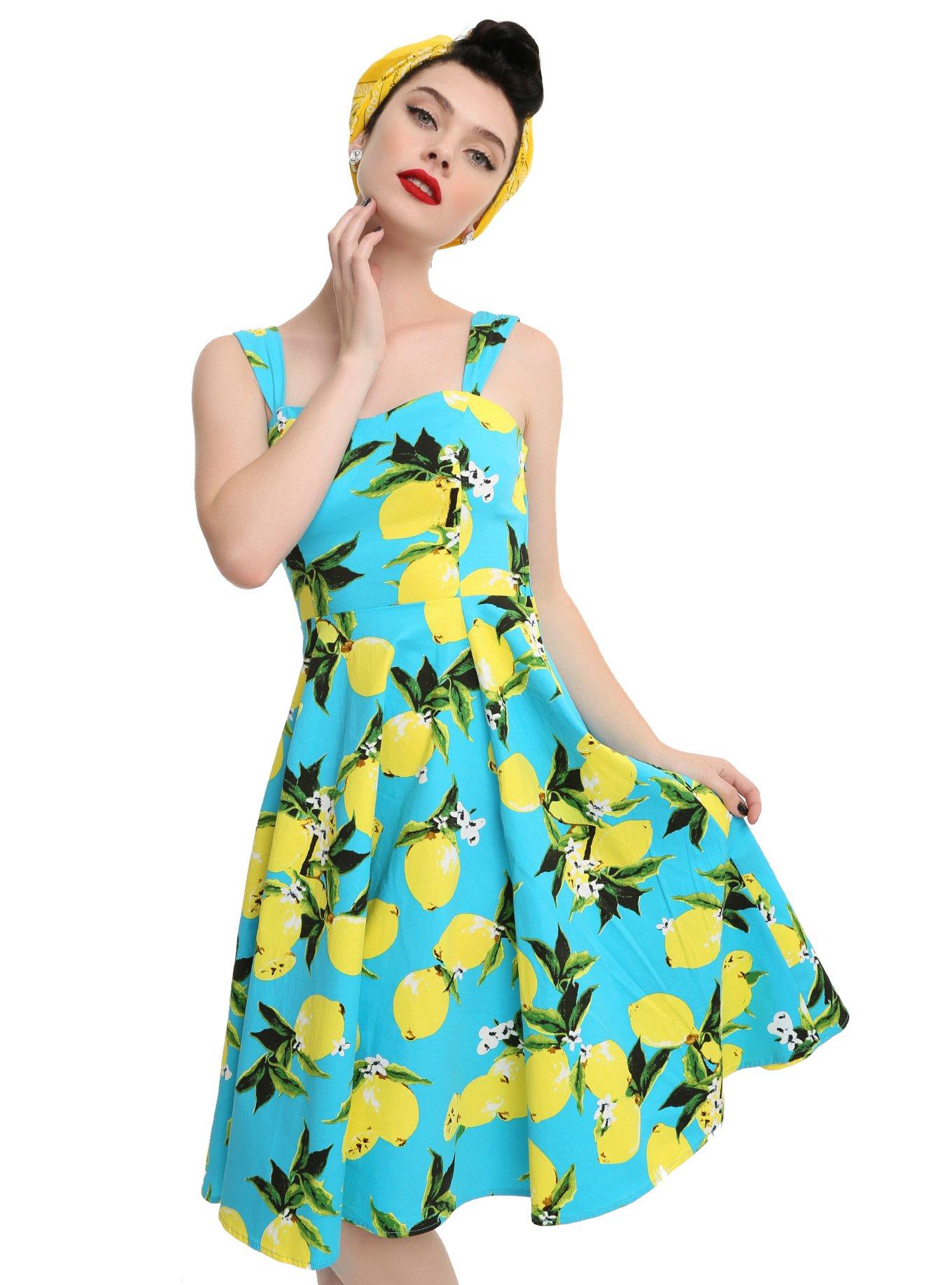 Lemon Turquoise Swing Dress Hot Topic